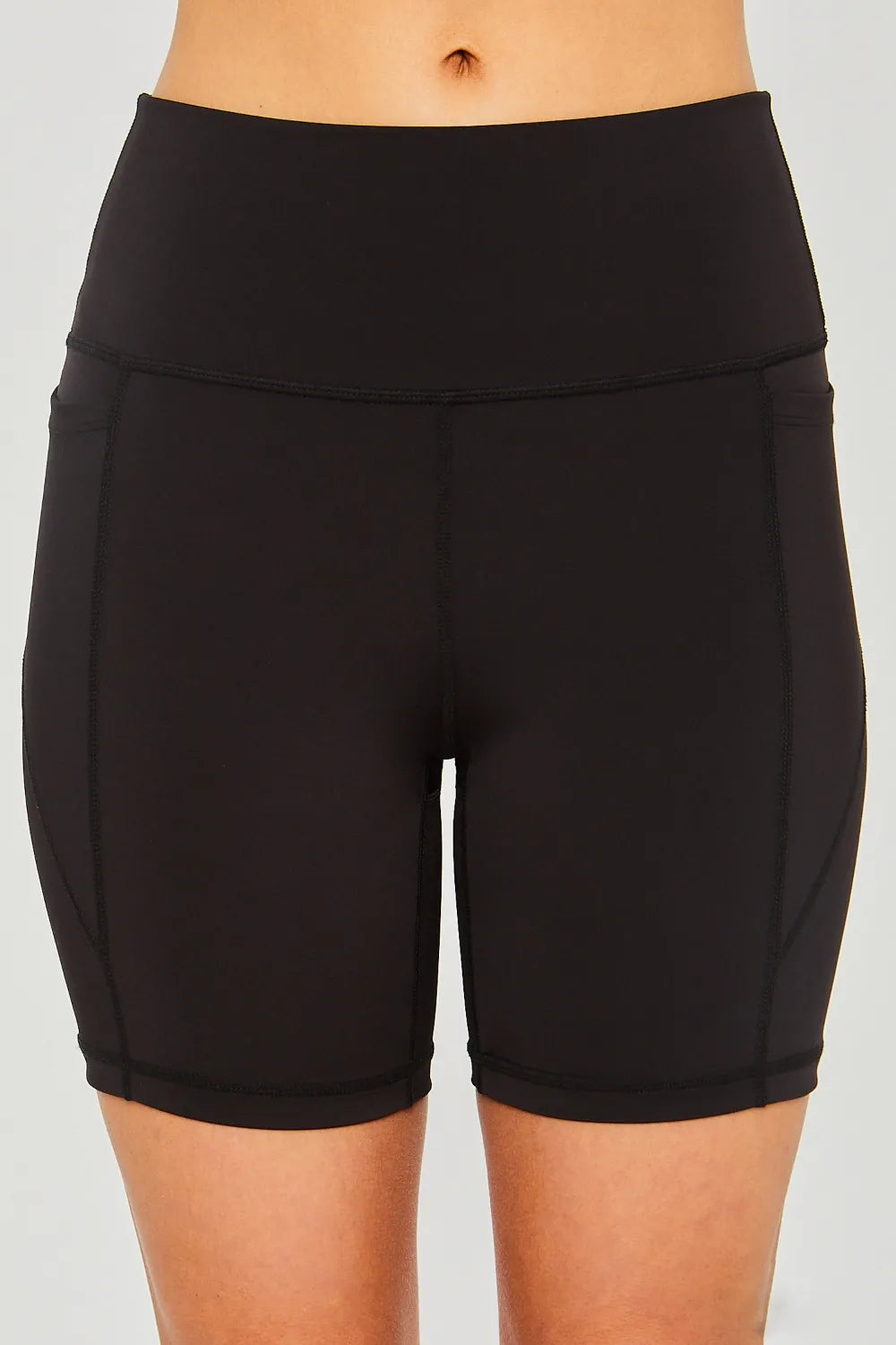 Love Tree High Waist Seam Detail Active Shorts Fitggins