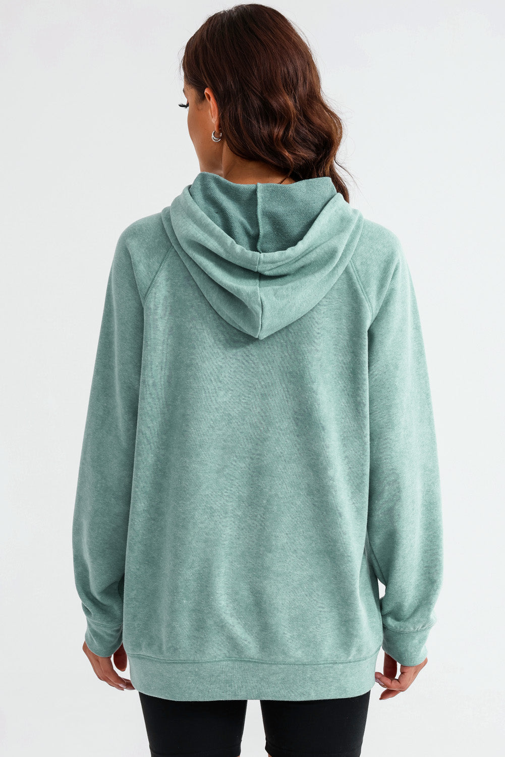 Long Sleeve Front Pocket Hoodie Fitggins