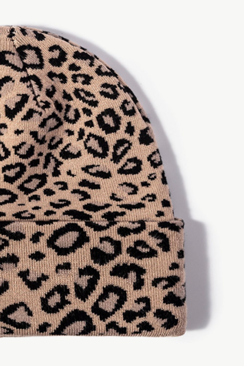 Leopard Pattern Cuffed Beanie - Hats - FITGGINS