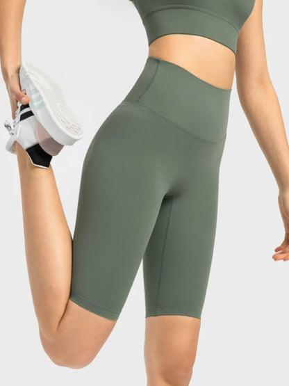 Millennia High Rise Wide Waistband Active Shorts Fitggins