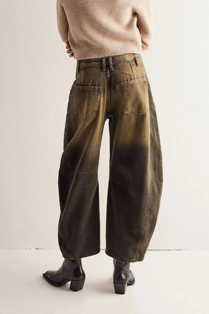 Wide Leg Jeans with Pockets Fitggins