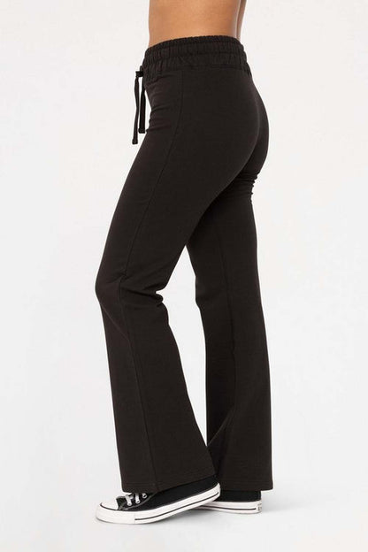 Mono B Drawstring Flared Pants - Pants - FITGGINS