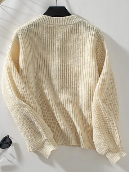 Button Down Long Sleeve Cardigan Fitggins