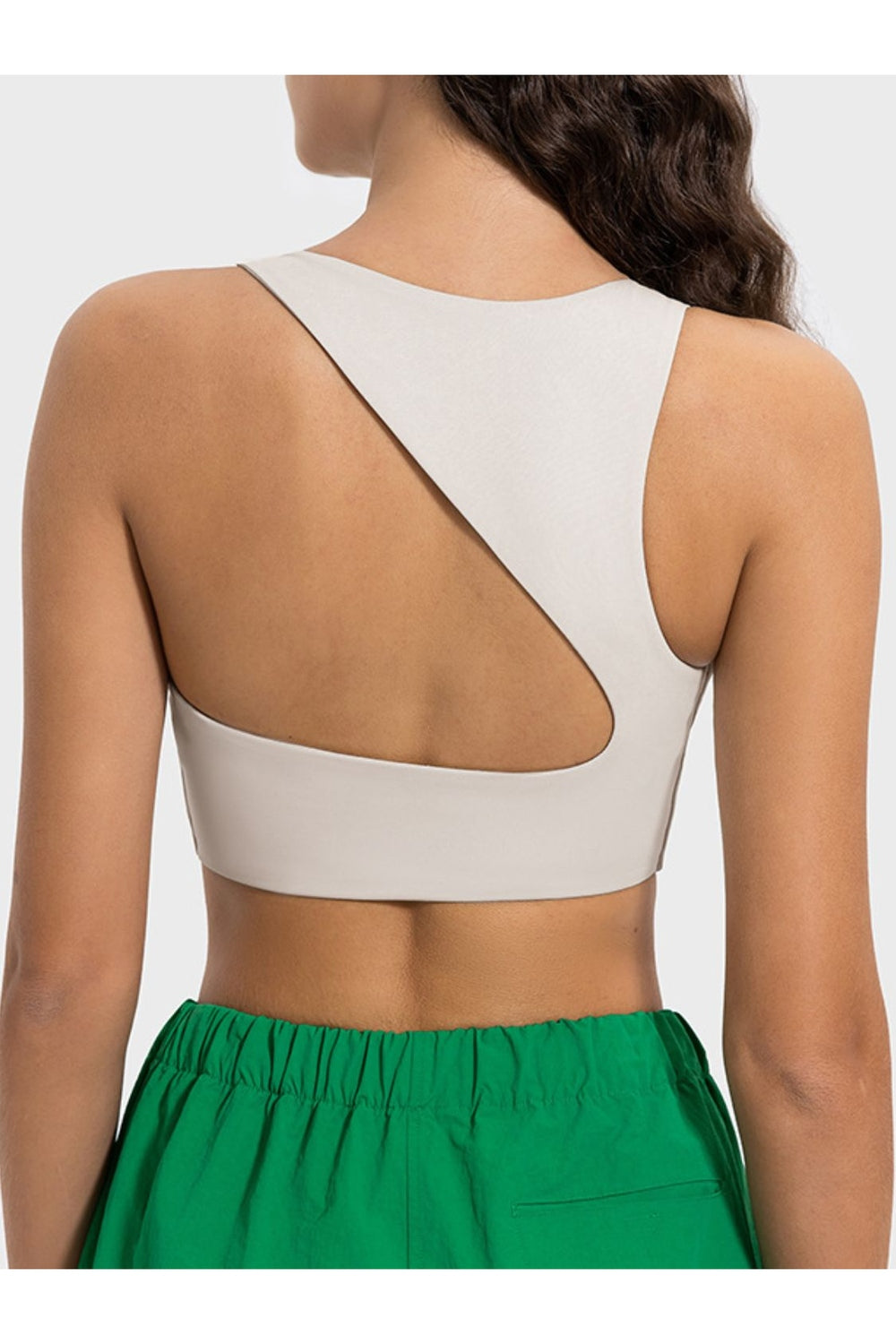 Millennia Cutout Round Neck Active Tank - Crop Tops & Tank Tops - FITGGINS