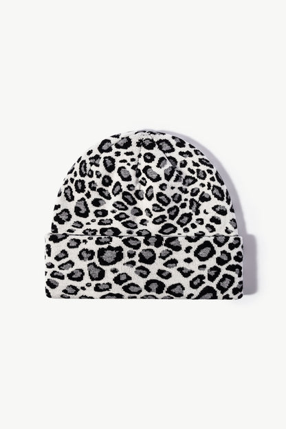 Leopard Pattern Cuffed Beanie - Hats - FITGGINS