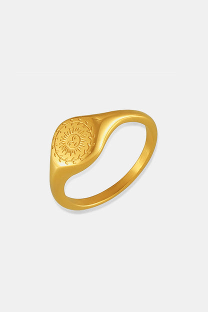 18K Gold-Plated Sun Ring - Rings - FITGGINS