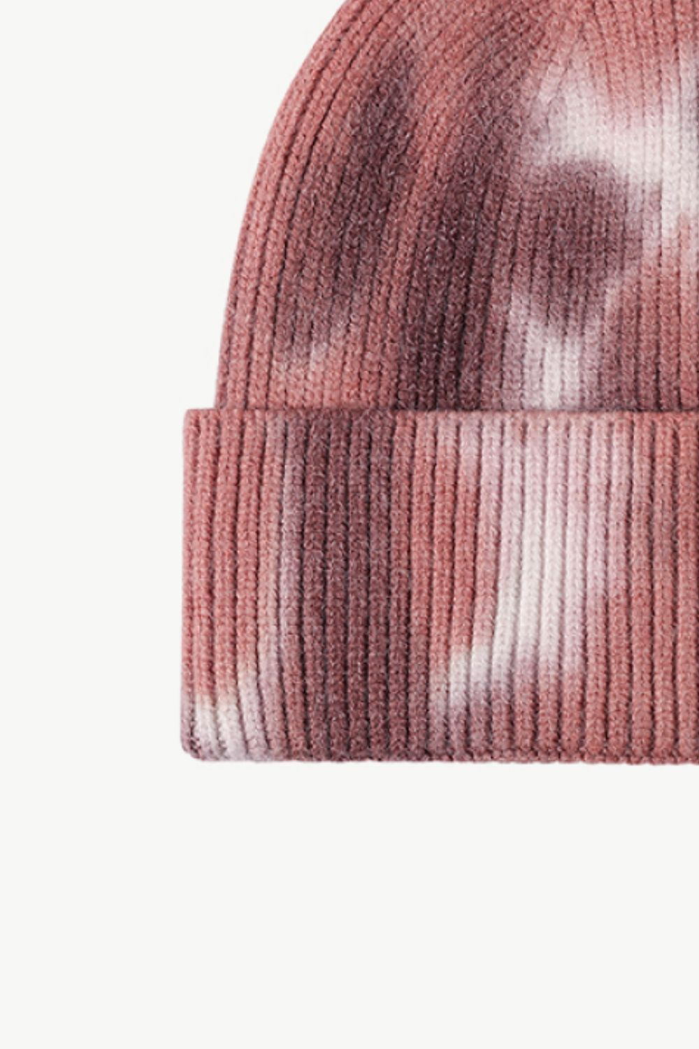 Tie-Dye Cuffed Knit Beanie - Hats - FITGGINS