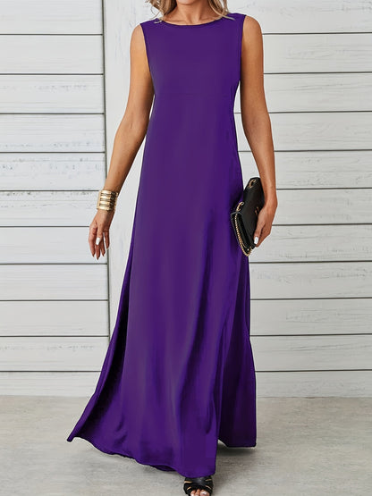 Sleeveless Flowy Maxi Dress Fitggins