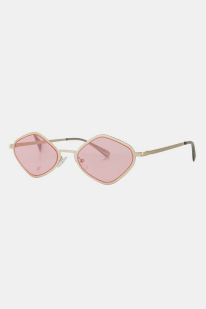 Nicole Lee USA Metal Frame Geometric Sunglasses - Sunglasses - FITGGINS