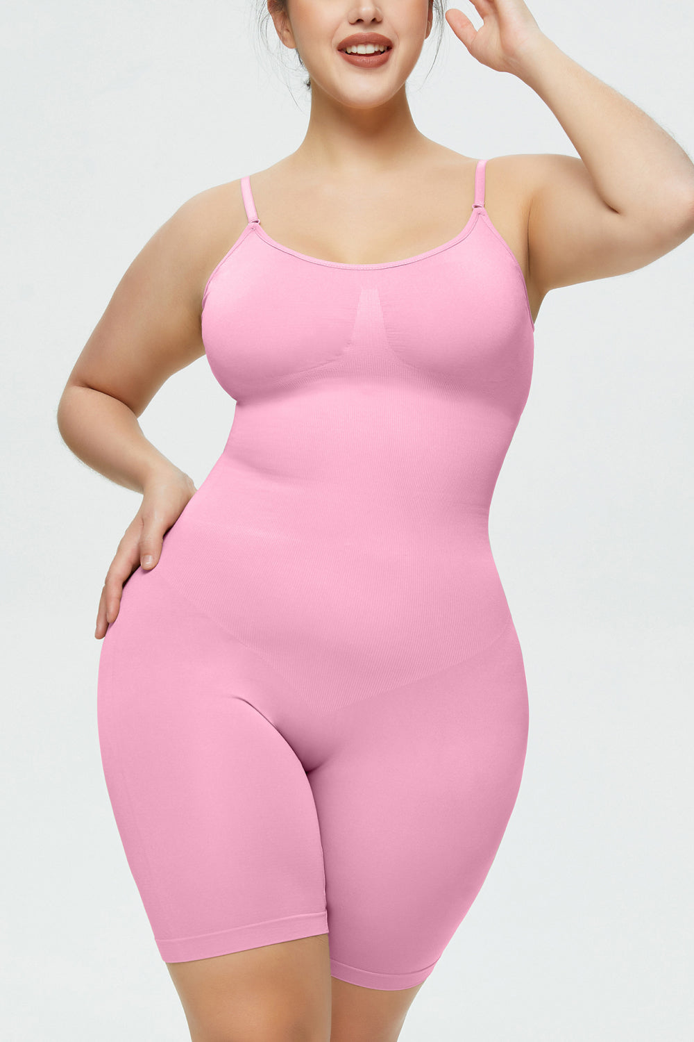 Full Size Spaghetti Strap Shaping Romper Fitggins