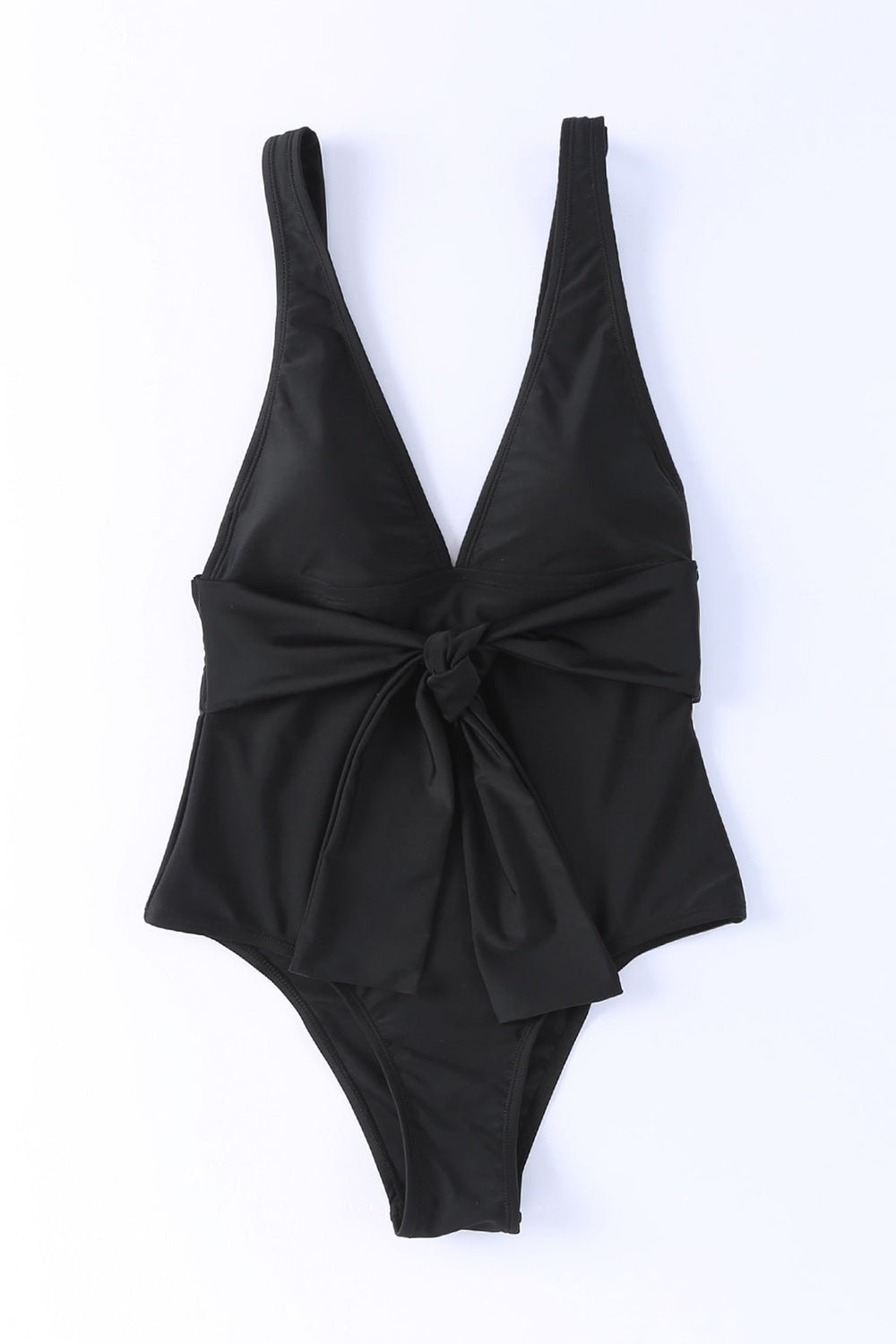 Plunge Wide Strap One-Piece Swimwear - Swimwear One-Pieces - FITGGINS