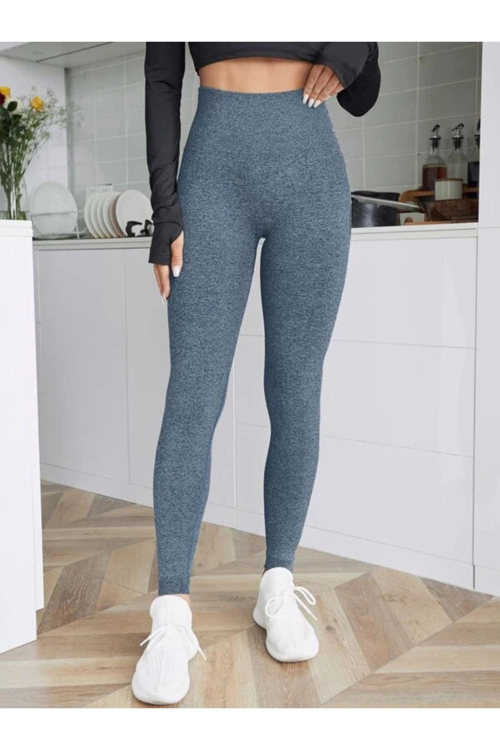 High Waist Active Leggings - Leggings - FITGGINS