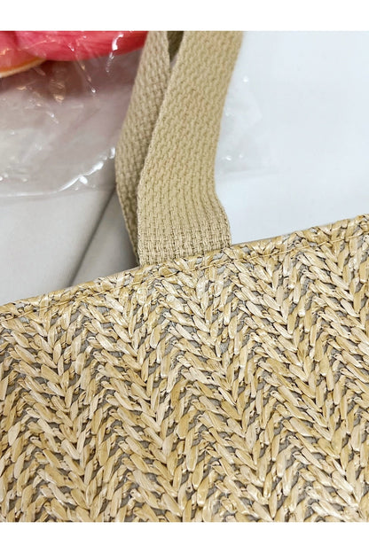 Straw Woven Tote Bag - Handbag - FITGGINS