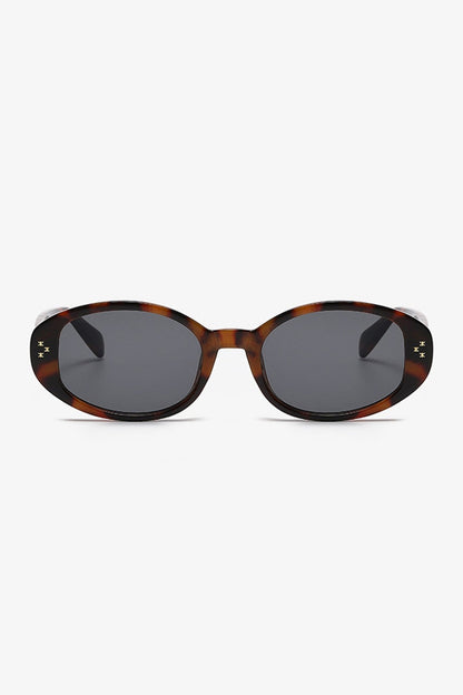 Polycarbonate Frame Oval Sunglasses - Sunglasses - FITGGINS