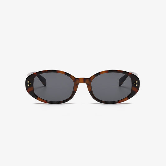 Polycarbonate Frame Oval Sunglasses - Sunglasses - FITGGINS