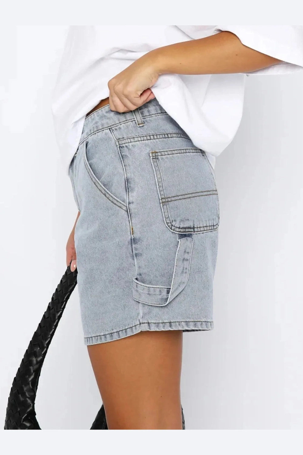 Trendy High Waist Denim Shorts for Women Fitggins