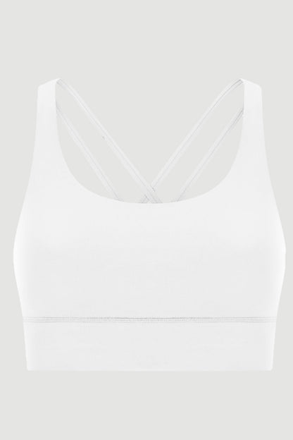 Millennia Crisscross Scoop Neck Active Tank - Crop Tops & Tank Tops - FITGGINS