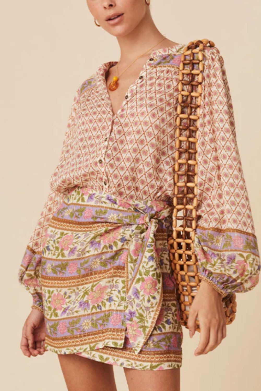 Stylish Printed Long Sleeve Button Down Shirt Fitggins