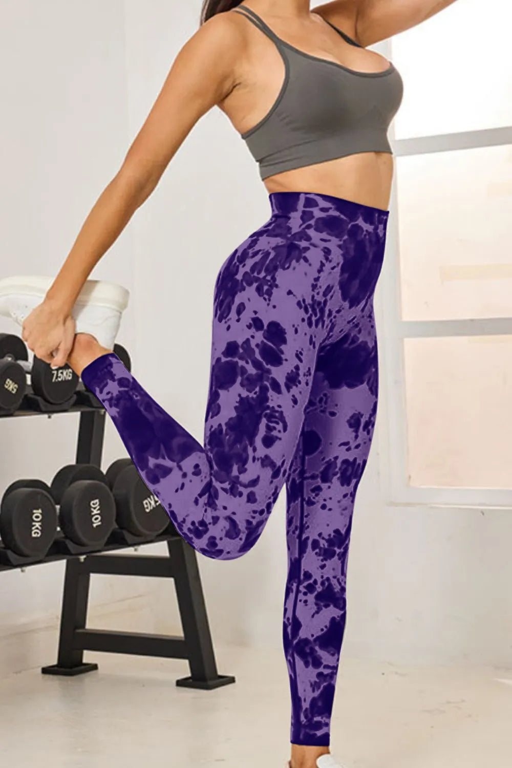 Tie-Dye High Waist Active Leggings Fitggins
