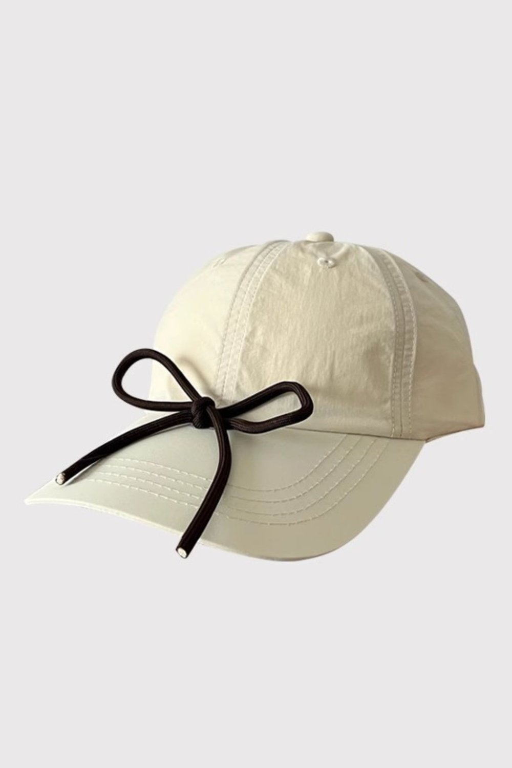 Bow Trim Adjustable Baseball Cap - Hats - FITGGINS