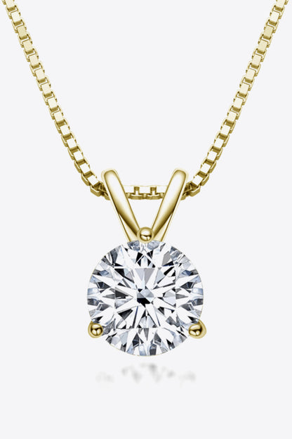 Adored Show Off 1 Carat Moissanite Pendant Necklace - Necklaces - FITGGINS