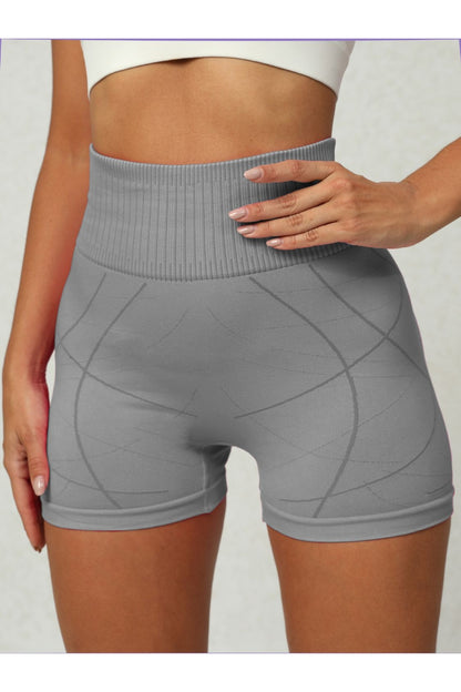 High Waist Active Shorts - Short Leggings - FITGGINS