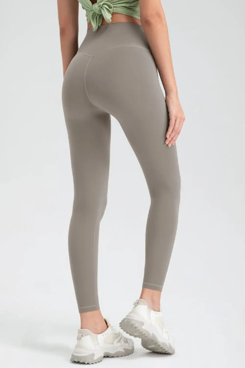 Wide Waistband High-Rise Sports Leggings Fitggins