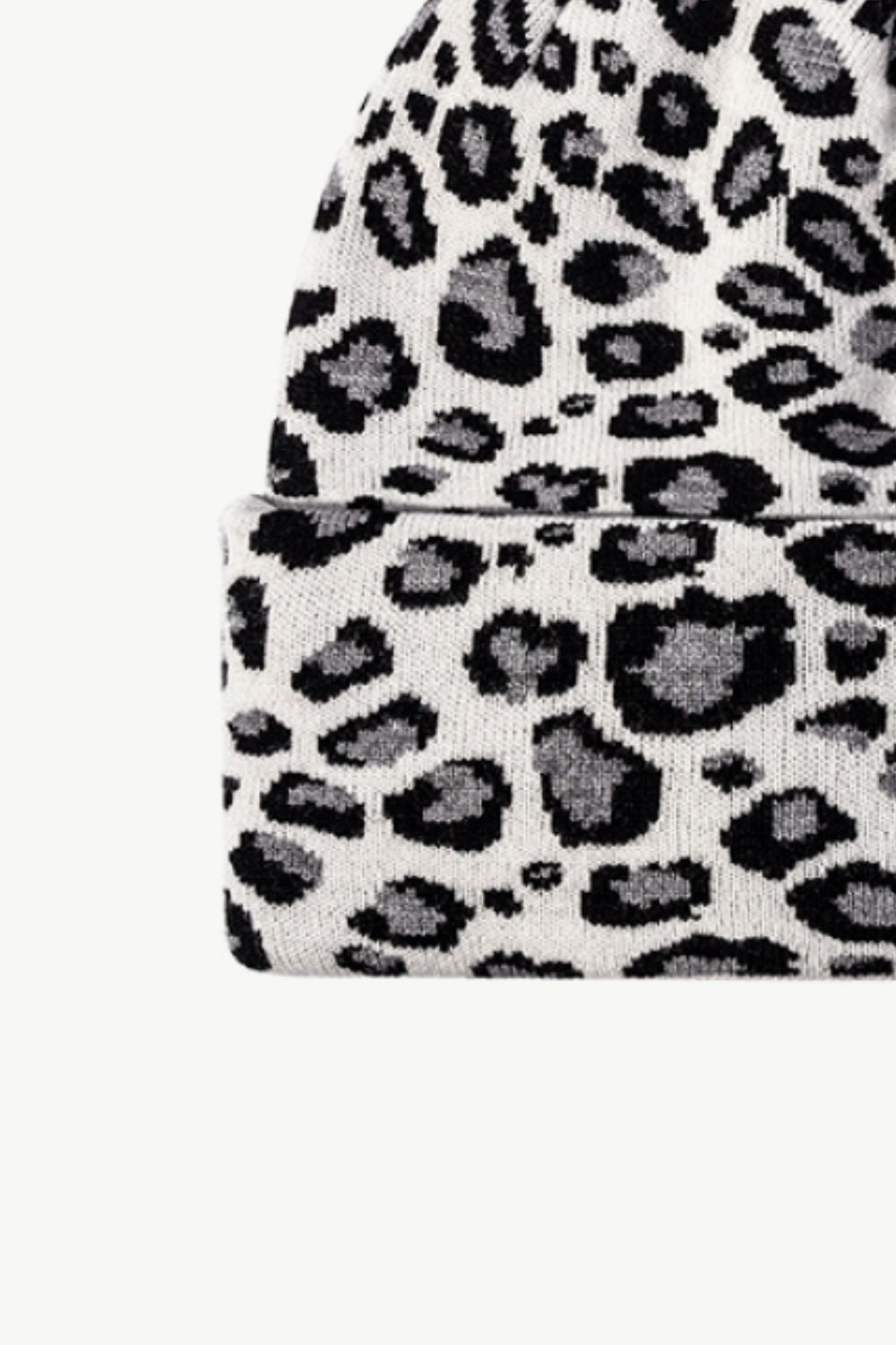 Leopard Pattern Cuffed Beanie - Hats - FITGGINS