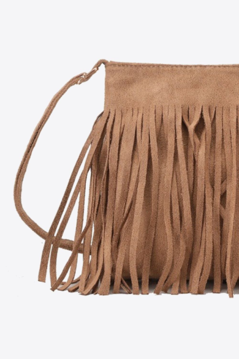 Adored PU Leather Crossbody Bag with Fringe - Handbag - FITGGINS