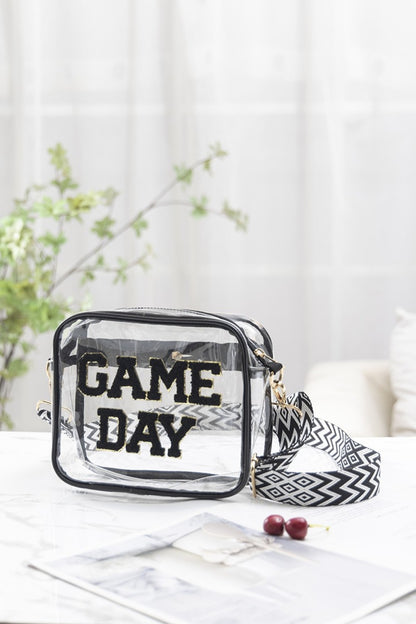 Zenana GAME DAY Stadium Approved Transparent Crossbody Bag - Handbag - FITGGINS