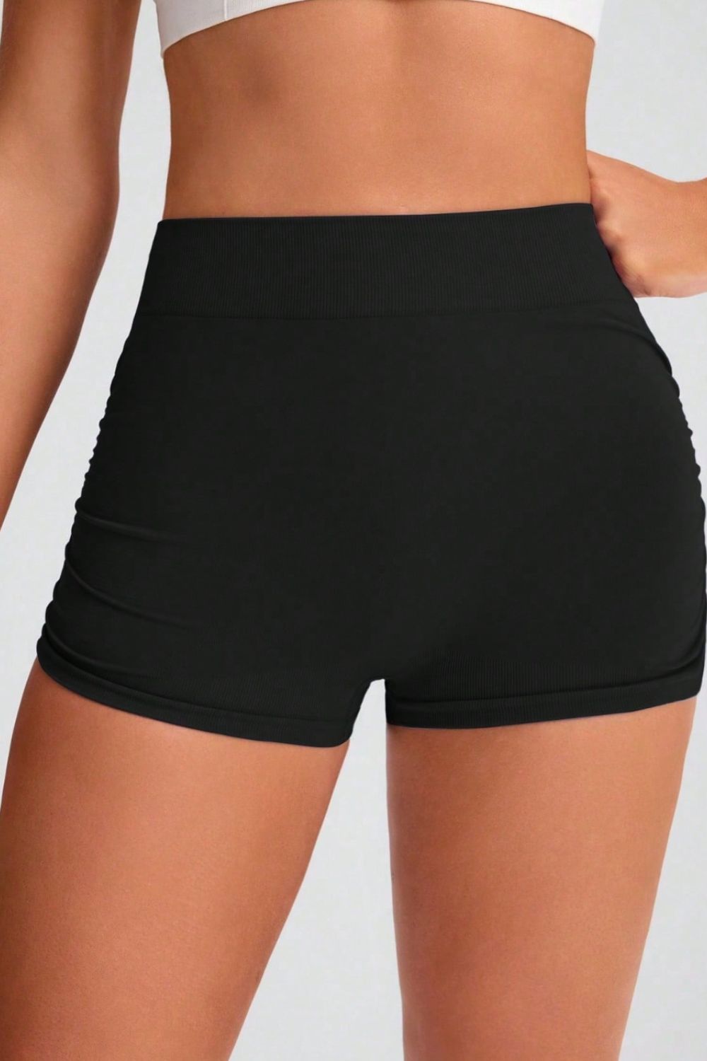 Elastic Waist Active Shorts - Short Leggings - FITGGINS