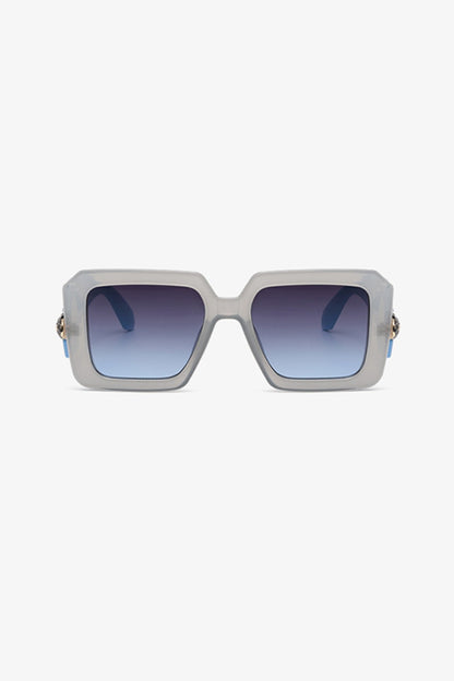 Polycarbonate Frame Square Sunglasses - Sunglasses - FITGGINS