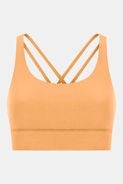 Millennia Crisscross Scoop Neck Active Tank - Crop Tops & Tank Tops - FITGGINS