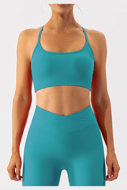 Spaghetti Strap Active Bra - Sports Bras - FITGGINS