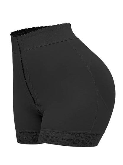 Full Size Lace Detail Hook-and-Eye Shaping Shorts Fitggins