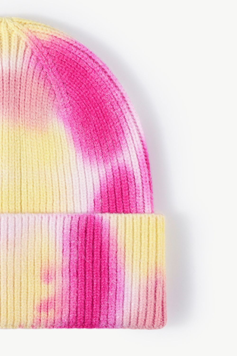 Tie-Dye Cuffed Knit Beanie - Hats - FITGGINS