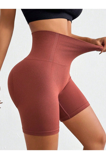 Seamless High Waist Active Shorts - Short Leggings - FITGGINS