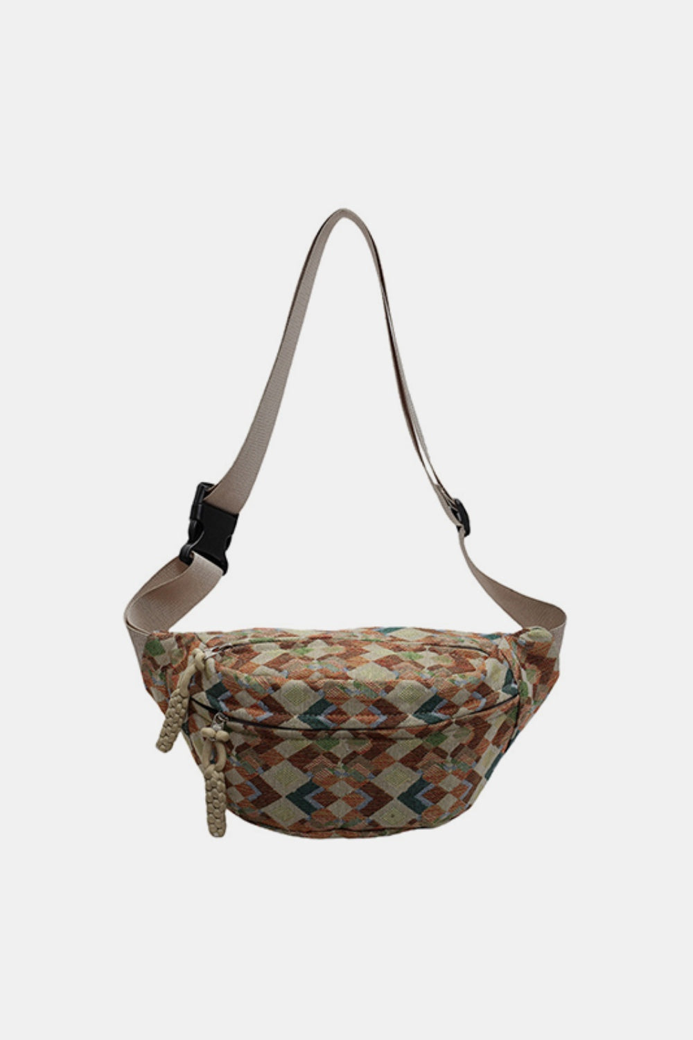 Adjustable Strap Canvas Sling Bag - Handbag - FITGGINS