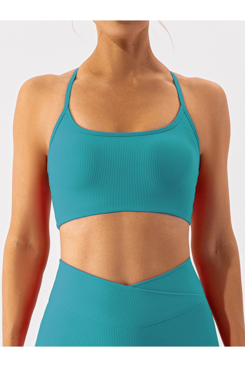 Spaghetti Strap Active Bra - Sports Bras - FITGGINS