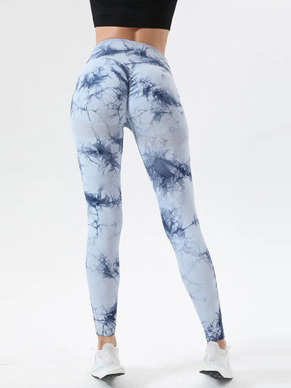 Tie-Dye High Waist Active Leggings Fitggins