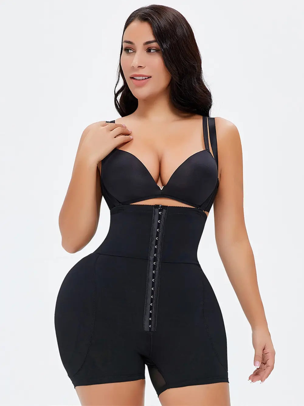 Full Size Hook-and-Eye Under-Bust Shaping Bodysuit Fitggins