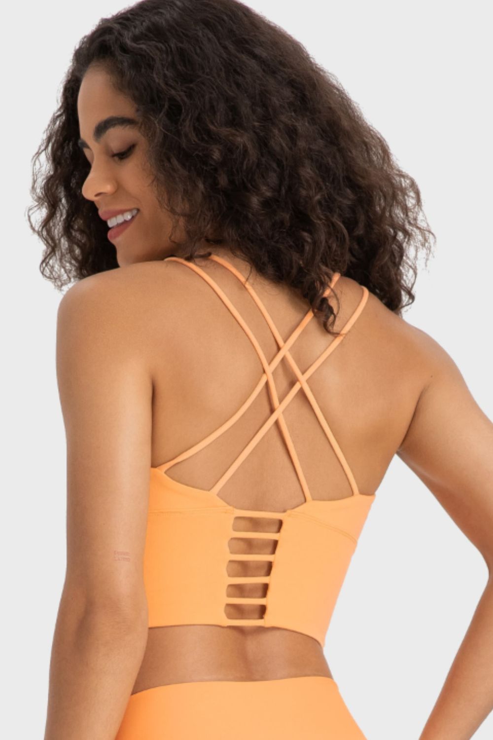 Millennia Crisscross Back Ladder Detail Sports Bra Fitggins