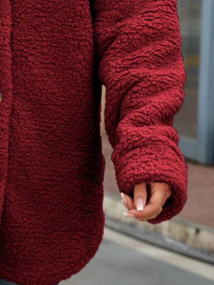 Button Down Collared Coat Fitggins