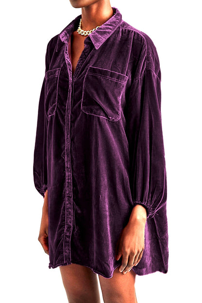 Collared Long Sleeve Button Down Shirt Fitggins