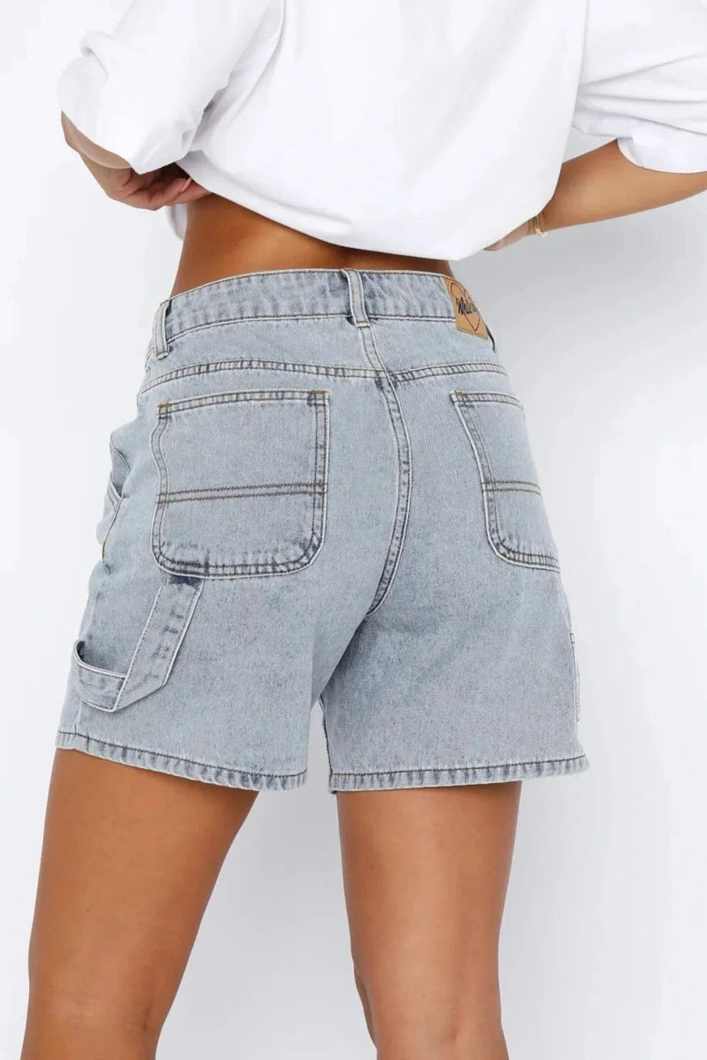 Trendy High Waist Denim Shorts for Women Fitggins