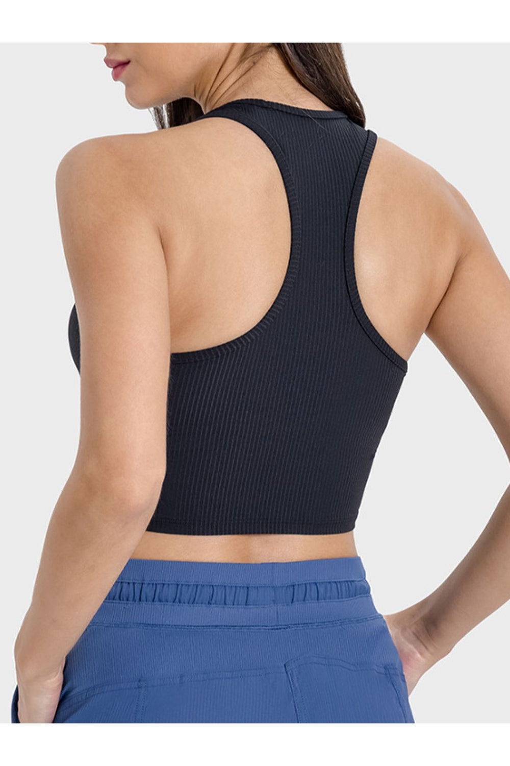 Millennia Scoop Neck Wide Strap Active Tank - Crop Tops & Tank Tops - FITGGINS