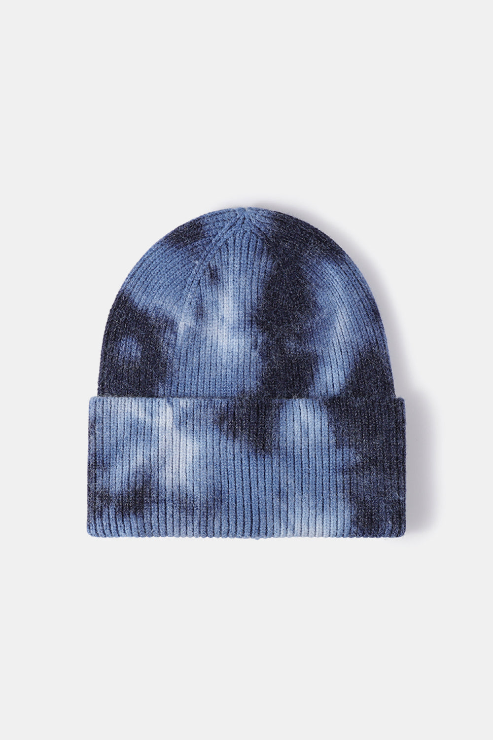 Tie-Dye Cuffed Rib-Knit Beanie Hat - Hats - FITGGINS