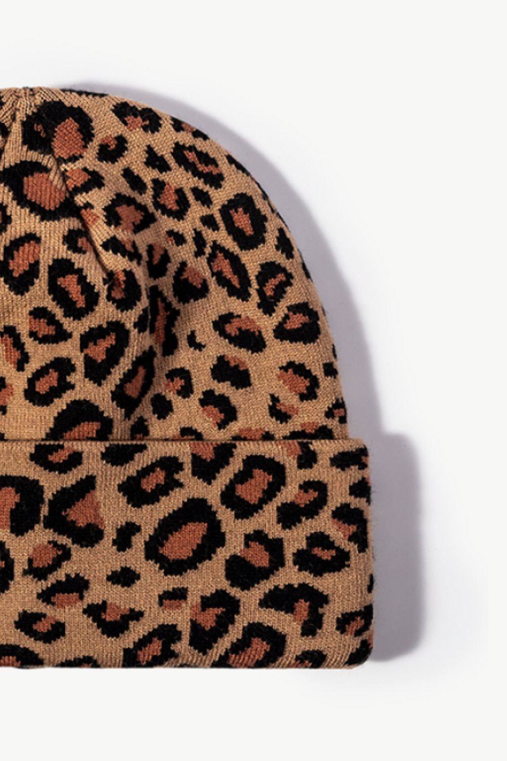 Leopard Pattern Cuffed Beanie - Hats - FITGGINS