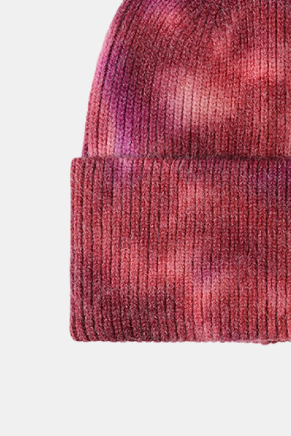 Tie-Dye Cuffed Rib-Knit Beanie Hat - Hats - FITGGINS