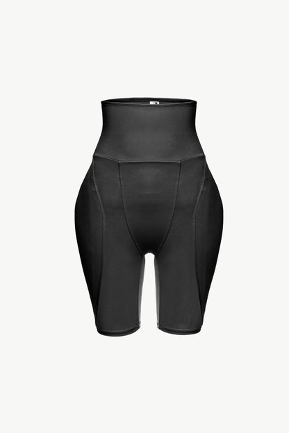 Full Size High-Waisted Pull-On Shaping Shorts Black Fitggins